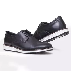 Sapato Casual Derby Nine4 Em Couro Macio Premium F... - NINE4 STORE