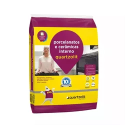 ARGAMASSA PORCELANATO INTERNO CINZA QUARTZOLIT 20KG - DELTAMIL PORCELANATOS