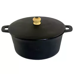 Panela de Ferro Fundido Alça Fixa C/T 32cm - 436 - Panelas Ferreira 