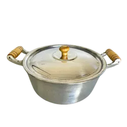 Panela de Alumínio Fundido Alça de Madeira 32 cm ... - Panelas Ferreira 