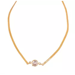 Choker Lacraia Fina Zirconia Incolor By Kumbayá Jo... - Kumbayá Joias
