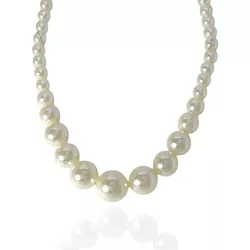 Choker Pérolas Grandes Degradê Banho de Ouro 18K -... - Kumbayá Joias