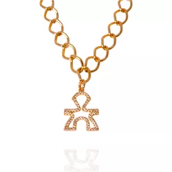 Pulseira Menino Cravejado De Zirconia Incolor Corr... - Kumbayá Joias
