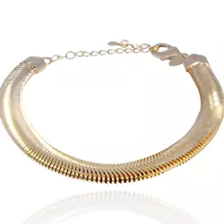Pulseira Lacraia Banho de Ouro 18K - JPU040200 - Kumbayá Joias