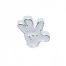 Pingente Mão Mickey Memories Prata 925 Esmaltado C... - Kumbayá Joias
