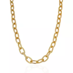 Colar Elo Groumet Fino Metal Dourado - XCO002300 - Kumbayá Joias