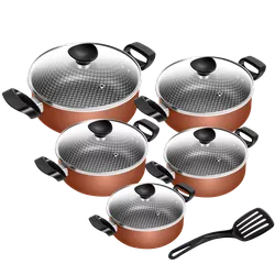 Conjunto de Caçarolas Spesso Cobre - 7898275371580 - Patolux