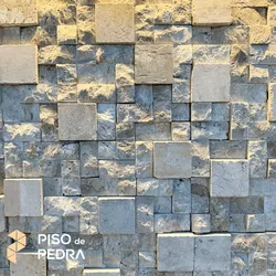 MOSAICO TRAVERTINO 3X3/3X6/6X6 - 001086 - Piso de Pedra Osasco