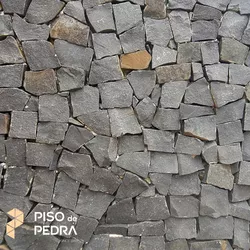 Pedra Portuguesa Preta - 686 - Piso de Pedra Osasco