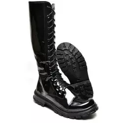 BOTA CANO ALTO GÓTICA DARK ROCK IN ROLL PRETA COM ... - PONTO TÁTICO