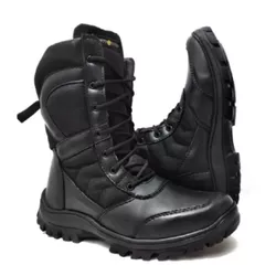 COTURNO TÁTICO MILITAR AIRSOFT COURO ECOLÓGICO PRE... - PONTO TÁTICO