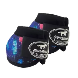 Cloche Boots Horse - Estampa 24 / Velcro preto - 1... - PROTEC HORSE - A LOJA DOS GRANDES CAMPEÕES