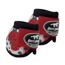 Cloche Boots Horse - Estampa 26 / Velcro vermelho ... - PROTEC HORSE - A LOJA DOS GRANDES CAMPEÕES