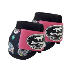 Cloche Boots Horse - Estampa 28 / Velcro rosa - 14... - PROTEC HORSE - A LOJA DOS GRANDES CAMPEÕES