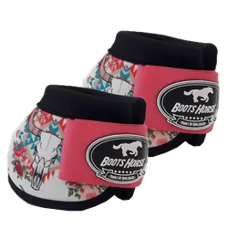 Cloche Boots Horse - Estampa 27 / Velcro rosa - 14... - PROTEC HORSE - A LOJA DOS GRANDES CAMPEÕES