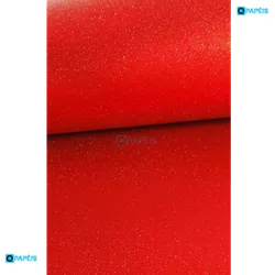 Papel Glitter Vermelho A4 250gr - QPAPEIS LTDA