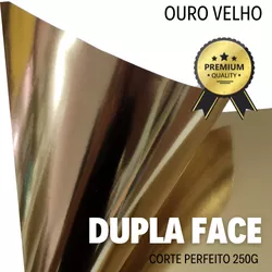 Papel Lamicote Dupla Face Ouro Velho 250 - QPAPEIS LTDA