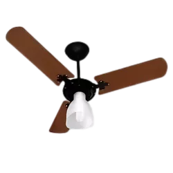 Ventilador de Teto Preto e Mogno Marbela Tron - Santec