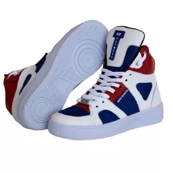 Tenis Cano Alto Sneakers Top Fitness Em Couro Tric... - CALÇADOS LIROM