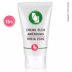 Creme Óleo Amêndoas e Uréia 15% 250g - Seiva Manipulação | Produtos Naturais e Medicamentos