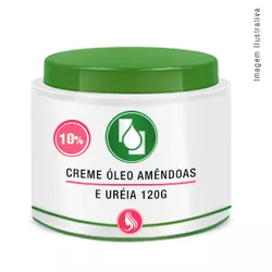 Creme Óleo Amêndoas e Ureia10% 120g - Seiva Manipulação | Produtos Naturais e Medicamentos