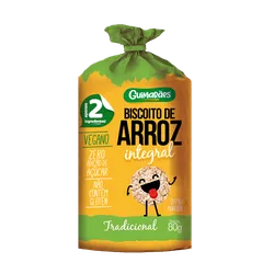 Biscoito De Arroz Integral 80g - Guimarães Alimentos