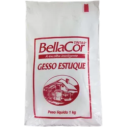Gesso estuque - 1kg - BellaCor - Tintavel