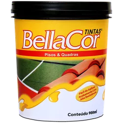 Tinta piso premium fosco - 0,9L - BellaCor - Tintavel