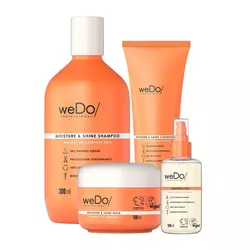 Wella Kit Wedo Moist Shine Sh 300ML + Cond + Mas + Oil 100ml - UNIKAPRO Cosmetics