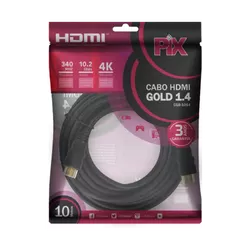 Cabo Hdmi 1.4 - 4k Ultrahd 19p 10m - 02895 - Monitoriza Distribuidora