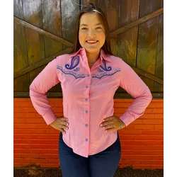 Camisa Sense Rosa Miss Country - 2051 - VIP WESTERN