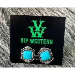 Brinco Turquesa - B18 - VIP WESTERN