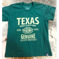 Camiseta Infantil Docks Verde Folha - 2733 - VIP WESTERN