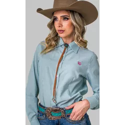 Camisa Listrada Verde Miss Country - 2041 - VIP WESTERN