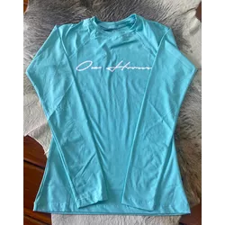 Blusa UV Ox Horns - Verde Piscina - 7522 - VIP WESTERN