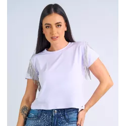 T-shirt Glow Branca - 3095 - VIP WESTERN