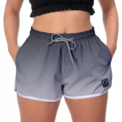 Short Feminino Degrade Preto e Branco Moda Praia o... - W2 STORE
