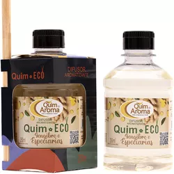 Difusor de Ambiente Quim Eco Gengibre e Especiaria... - QUIM - AROMA