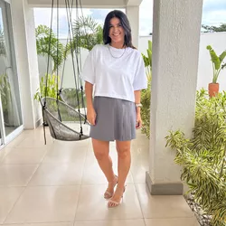 Shorts Saia Feminino Pregas ... - XICA STORE