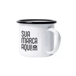 Caneca em Alumínio Esmaltado Personalizada - 1031... - Zoz Personalizados