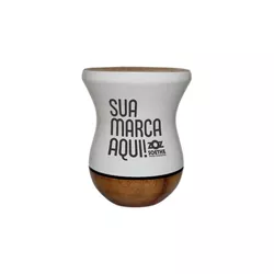 Cuia de Madeira Personalizada - 10347 - Zoz Personalizados