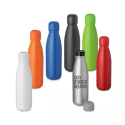 Squeeze em Alumínio com Tampa Plástica Personaliza... - Zoz Personalizados