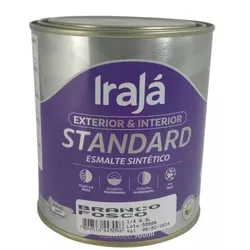 TINTA ESMALTE PREMIUM BASE AGUA BRANCO FOSCO 1/4 0... - ZUMKELLER