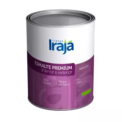 TINTA ESMALTE PREMIUM BASE AGUA PRETO 1/4 0,9L IRA... - ZUMKELLER