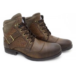 Bota Saara Masculina em Couro - Marrom Bota Saara Masculina em Couro - Marrom