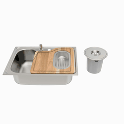 Cuba de Sobrepor Tramontina Inox 69 x 49 cm Lixeir... - Retire Agora