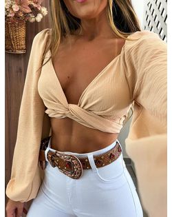 Cropped Lilian Nude Claro - 058383 - Closet