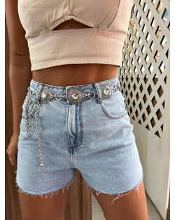 Short Mom Jeans Claro Alcance - 626262 - Closet