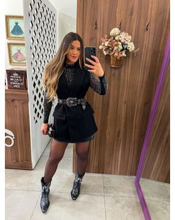 Colete Eva Preto - 587426 - Closet