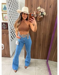 Calça Flare Jeans Vanessa - 04177 - Closet